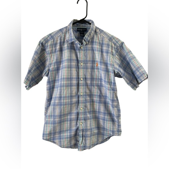 Ralph Lauren Other - Ralph Lauren blue plaid short sleeve button down shirt